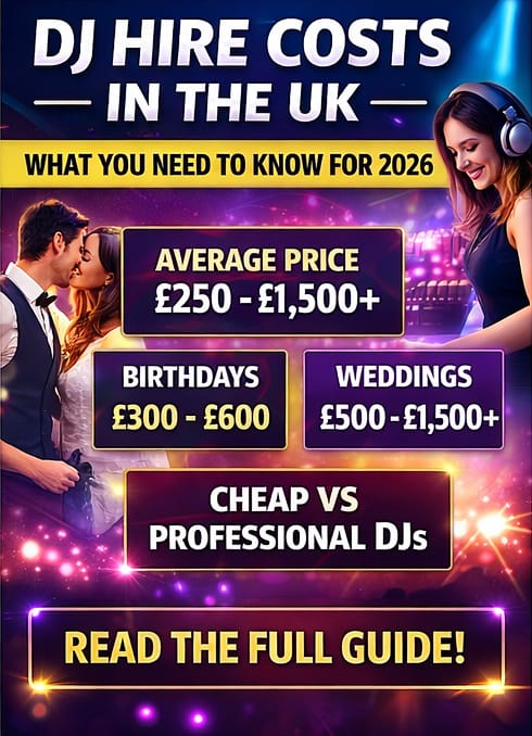 DJ pricing guide UK 2026