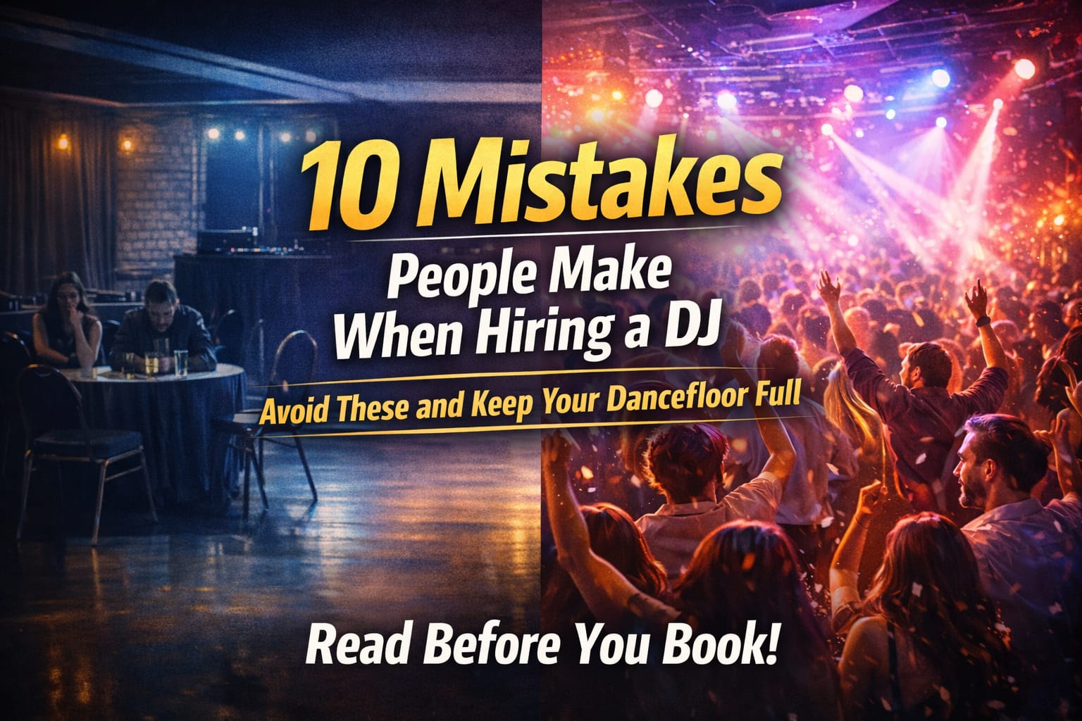 10 Mistakes People Make When Hiring a DJ! (and How to Avoid them)