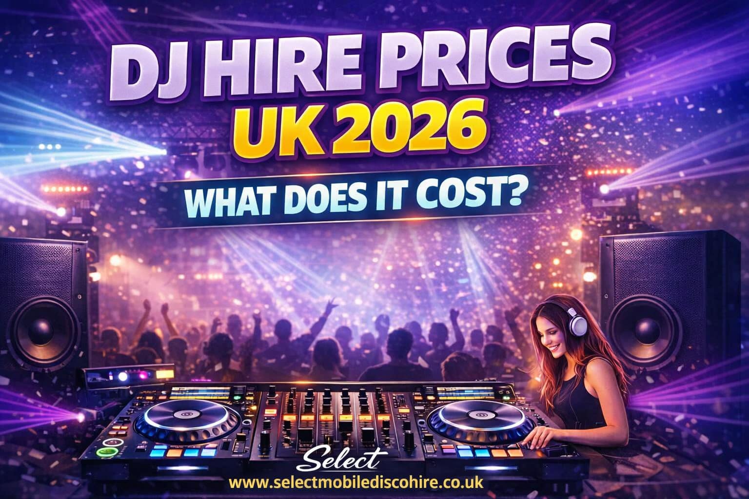 DJ Hire Cost UK 2026 | How Much Is a DJ for Weddings, Parties & Events?