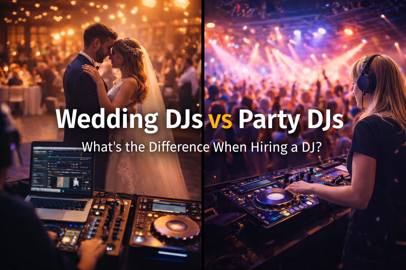 Wedding DJs vs Party DJs – What’s the Difference?