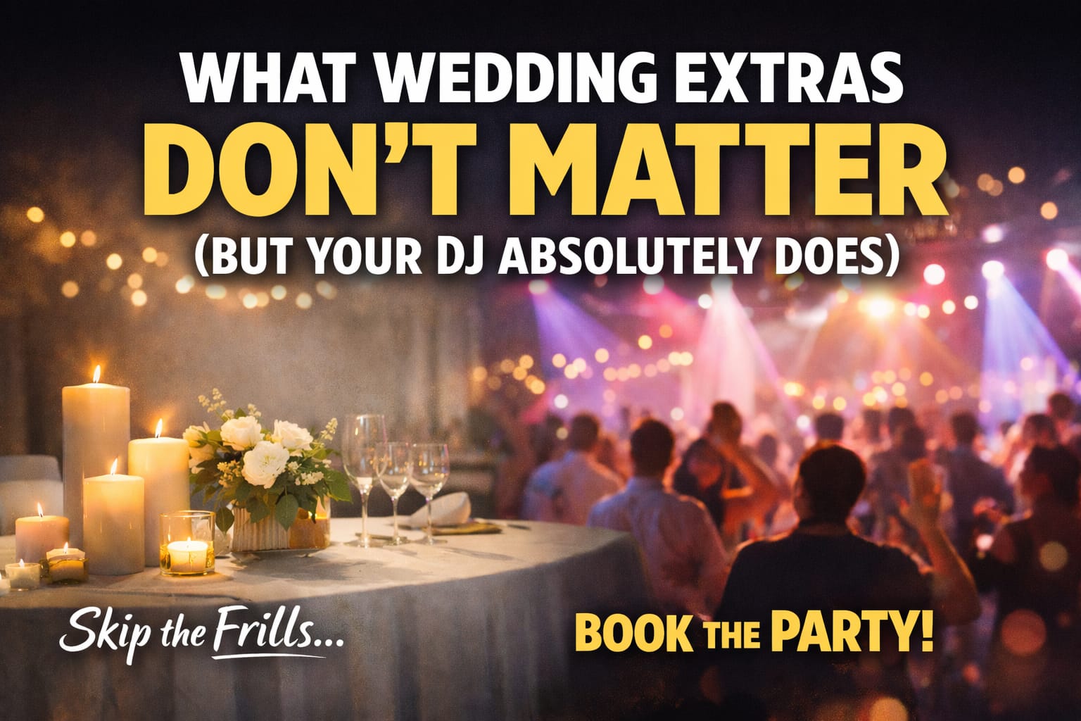 What Wedding Extras Don’t Matter (But Your DJ Does) | UK Wedding Budget Tips 2026