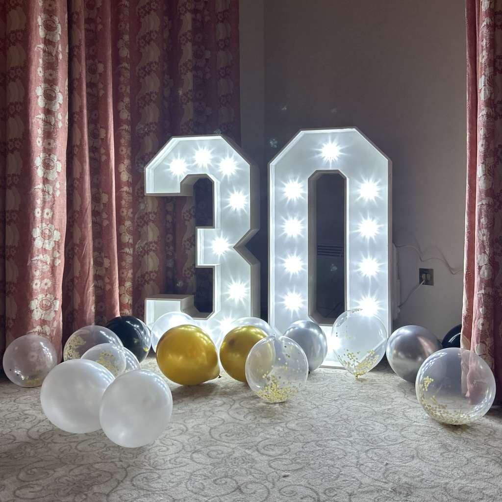 Large LED Light Up Numbers 1