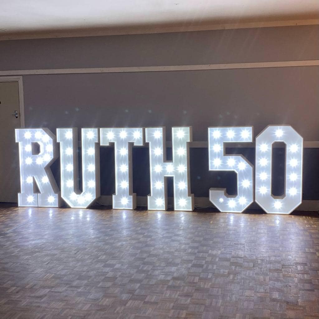 Large LED Light Up Numbers 4