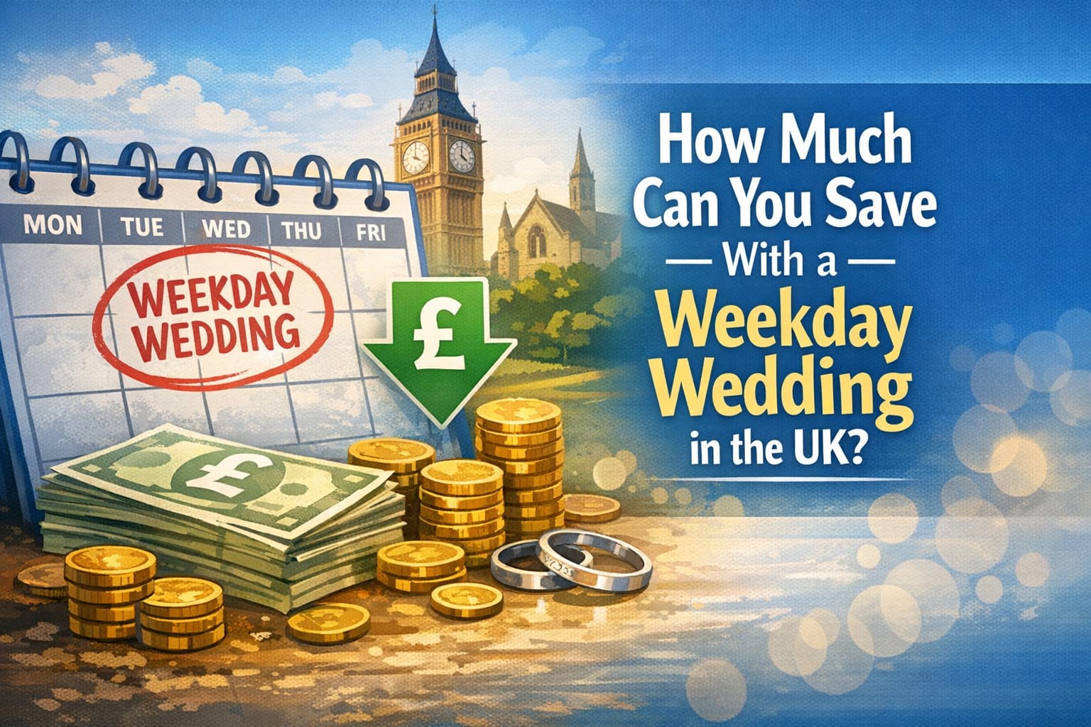 Weekday Wedding UK Savings + DJ Costs: How Much You Can Save in 2026