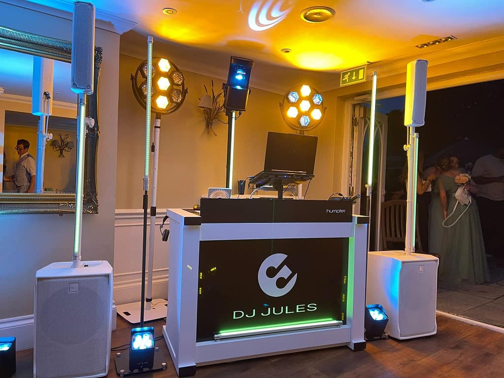 DJ Hire and Disco Setup for a Wedding with DJ Jules